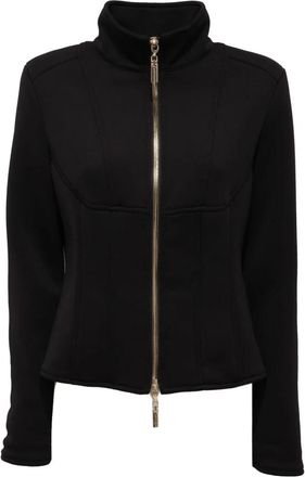 Mangano Plaza Neopreen Effect Jas - Dames - Zomerjassen - Zwart - S - Polyester - Jassen