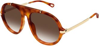 Chlo&eacute; CH0357S 002 Womens Sunglasses Tortoiseshell Size 58