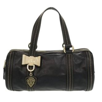 Gucci Pre-owned Handbags, female, Black, Size: ONE SIZE Pre-owned Vintage Leather Handbag