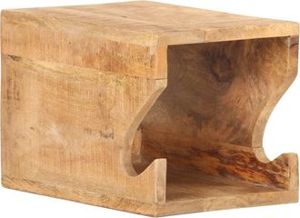 vidaXL Vidaxl - Soporte De Bicicletas Pared 35x25x25 Cm Madera De Mango Rugosa N/a