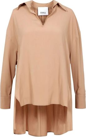 Erika Cavallini Semi Couture Donna, Camicette, Beige, M, new