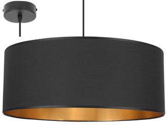 OEM Elegante L&aacute;mpara Colgante Centro Dorado Pantalla 50 Cm
