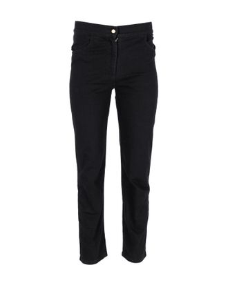 Balmain Balmain skinny jeans met contrasterende strepen in zwart katoen