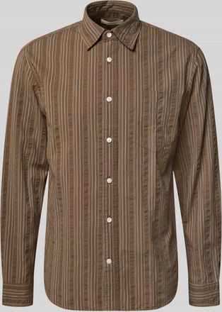 Selected Regular Fit Freizeithemd aus reiner Baumwolle Modell FREDDIE in Schoko, Gr&ouml;&szlig;e XXL