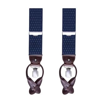 Profuomo Stijlvolle Bretels - Heren - Accessoires - Blauw - Maat: ONE Size