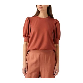 Minus Overhemden, Dames, Oranje, L, Livana T-shirt