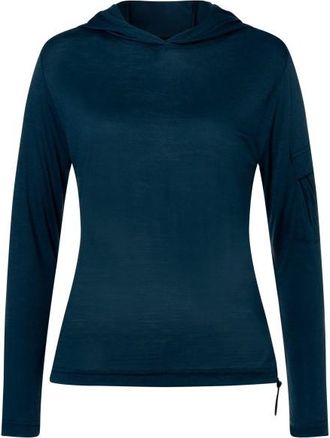 super.natural Relax Light Pocket Hoodie Merinohoodie f&uuml;r Damen | blau