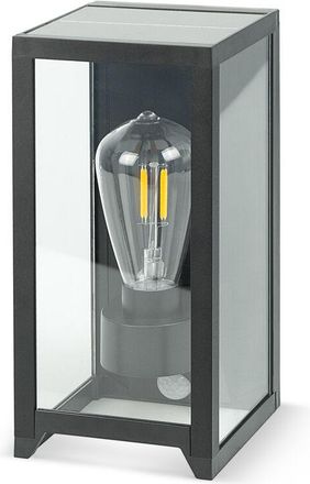 Garza Aplique De Exterior Solar Led Vintage 400lm, 2700k. Iluminaci&oacute;n 360&ordm;, Sensor De Movimiento, Ip44, 8h Autonom&iacute;a, Instalaci&oacute;n En Pared. - Garza