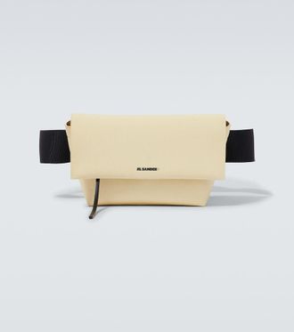 Jil Sander Marsupio in canvas con pelle