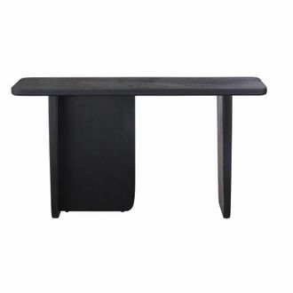 Maisons du monde Consola negra de madera de mango maciza