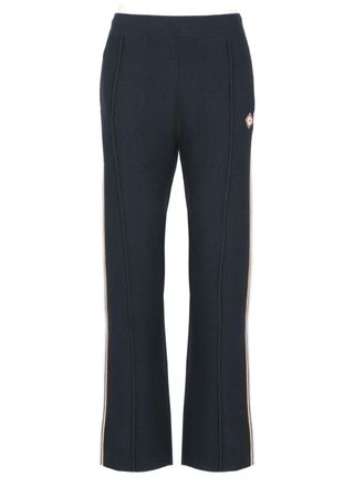 Casablanca Blue Cafe Stripe Side-Striped Pants