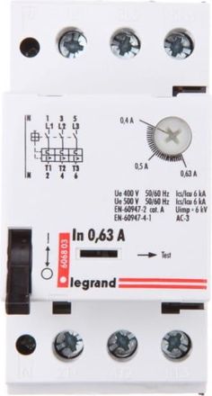OEM Interruptor Autom&aacute;tico Para Motor 3p 0,12kw 0,4-0,63a M 250 0,63 606803