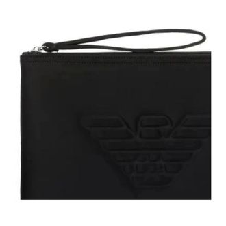 Emporio Armani Clutches, female, Black, Size: ONE SIZE Clutch
