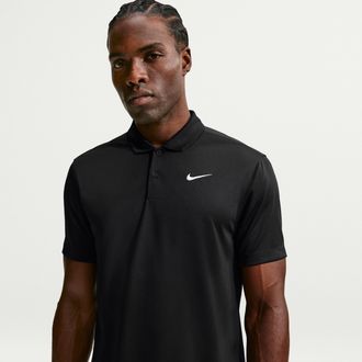 Nike Mens Court Dri-FIT Tennis Polo in Black | DH0857-010
