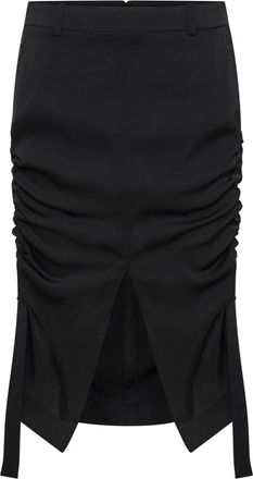 Dion Lee Cinch midi skirt - women - Polyester - 8 - Black