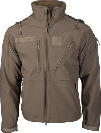 Mil-Tec SCU 14 Softshell Jacket for Men, Tactical Outdoor Functional Jacket, Breathable, Windproof and Water-Repellent Transition Jacket, Practical Leisure Ja