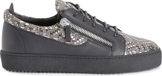 Giuseppe Zanotti Sneakers Frankie con doppia zip - Grigio
