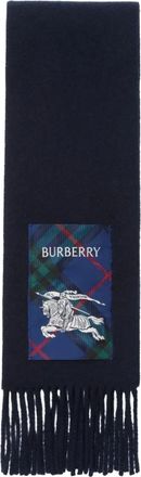 Burberry Geruite sjaal met franje - Blauw