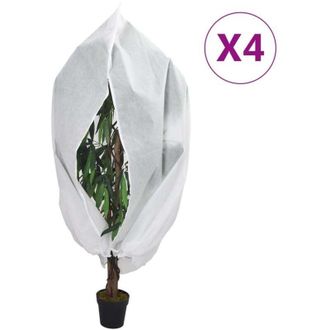 vidaXL Cubiertas Para Plantas Con Cremallera 4 Uds 70 G/m&sup2; 3,93x3,5 M Vidaxl