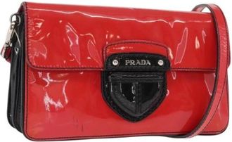 Prada Pre-owned Coated Canvas Cross Body Bag - Dames - Vintage Schoudertas - Rood - ONE Size - Vintage
