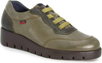 Callaghan Womens Milano Leather Shoes In Pino / Forest