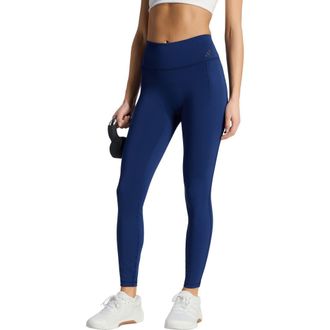 adidas Optime Workout Full Length Leggings in Dark Blue at Nordstrom Rack, Size Medium