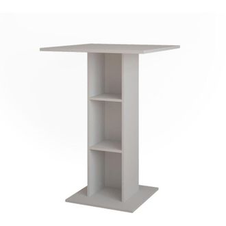 Vicco Tavolo da bar Repose, Bianco, 75 x 75 cm, Vicco