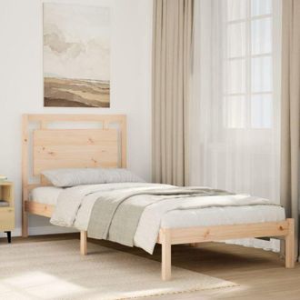 vidaXL Cama Extralarga Sin Colch&oacute;n Madera Maciza 100x220 Cm Vidaxl