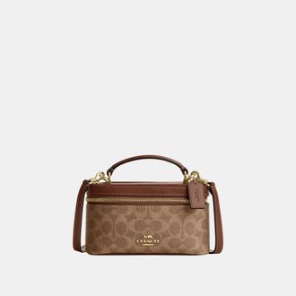 Coach Womens Rainer Crossbody Bag 18 In Signature Canvas - Brown - One Size