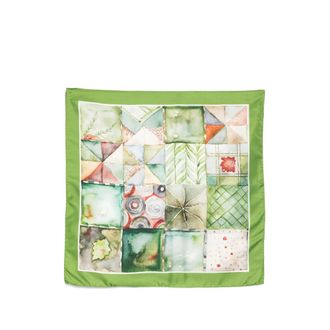 D'Aniello Patterned Silk Scarf