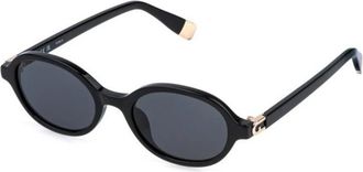 Furla Sfu 972 0700 Zonnebrillen - Dames - Zonnebrillen - Zwart - 51 MM - Polyester - Accessoires