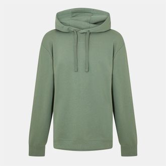 HUGO BOSS Hugo Mens Terry Relaxed Fit Hoodie With Logo Print in Open Green - Size X-Small