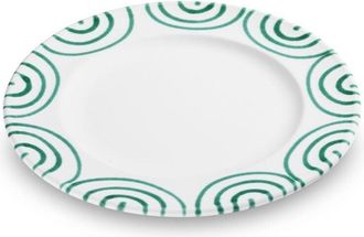 Gmundner Keramik Gmundner Keramik - Gmundner Cer&aacute;mica Verde Flameado, Plato De Postre Gourmet (&oslash; 22cm)