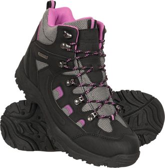 Mountain Warehouse Adventurer Womens Waterproof Boots - Durable Hiking Shoes, Breathable, Synthetic Upper, Mesh Lining, Cushioned Footbed - Ideal for Walking & Trekking,