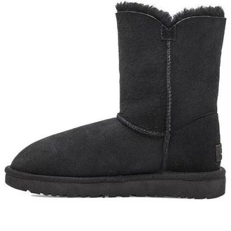 UGG (WMNS) UGG Bailey Button II Boot Fleece Lined Black 1016226-BLK