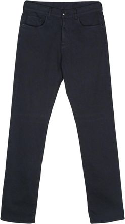 Canali Broek met logopatch - Blauw