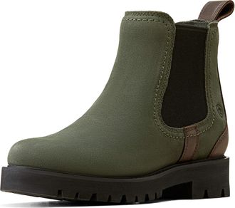 Ariat Womens Wexford Lug Waterproof Chelsea Boots in Forest Night, B Medium Width, Size 7.5, by Ariat