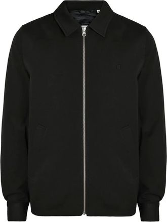 Les Deux Coach zip-up jacket - men - Polyester/Viscose/Elastane - S - Black