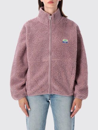 American Vintage Cropped Fleece Jacket with High Neck and Zip Closure