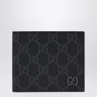 Gucci GG Supreme black/grey fabric wallet