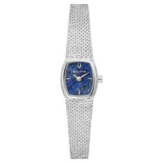 Bulova Goddess of Time Quartz Blue Dial Watch 96L343
