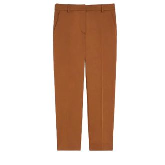Max Mara Dames, Broeken, Bruin, Maat: XS Katoen