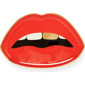 Jonathan Adler Lips Trinket Tray in Red at Nordstrom