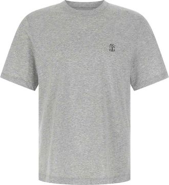 Brunello Cucinelli Logo Print T-Shirt