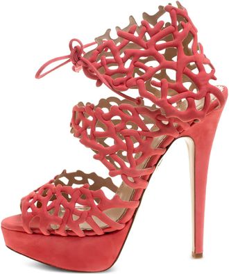 Charlotte Olympia Sandali Goodness Gracious Reef 150mm - Arancione