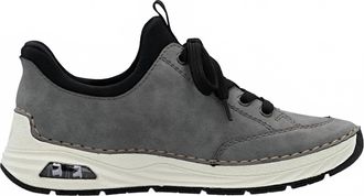 Rieker Womens Angela 67 Sneakers In Stein/schwarz