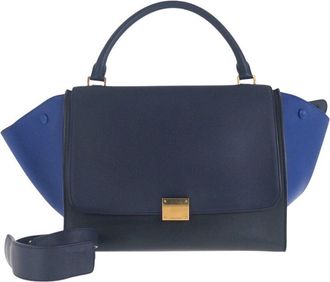 Celine Celine Trapeze Medium Leather Handbag (Authentic Pre-Loved)