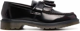 Dr. Martens Rode platte schoenen met kwastdetail - Dames - Loafers - Rood - 38 EU - Schoenen