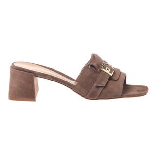 Baldinini Suede Mule - Dames - Muiltjes - Bruin - 36 EU - Leer - Schoenen