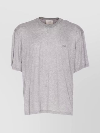 Ami silk blend short sleeve t-shirt